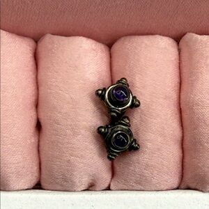 Sterling Amethyst Earrings